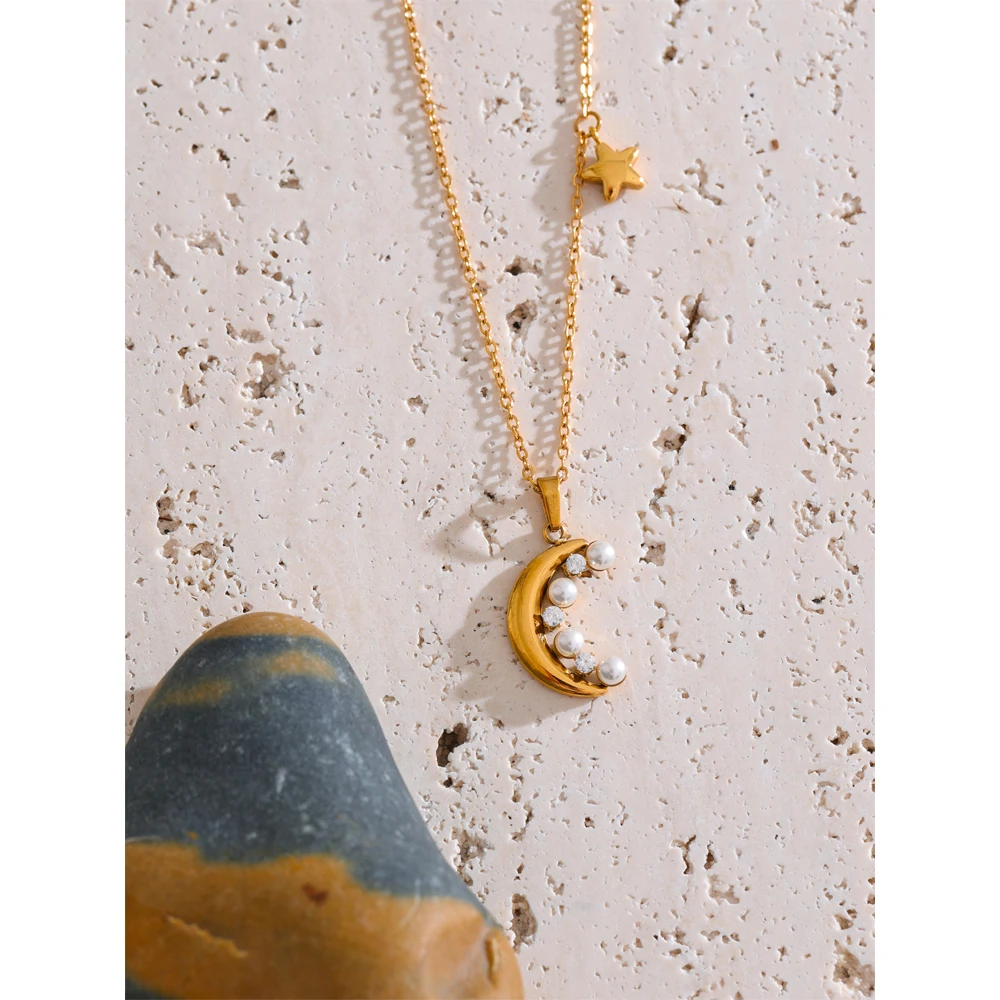 Yhpup Necklace Stainless Steel Women