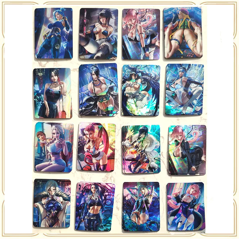 

Anime Goddess Story ACG DIY Hot Stamping Collectible Cards Game Toy Cards Tifa Lockhart Yor Forger Christmas Birthday Present