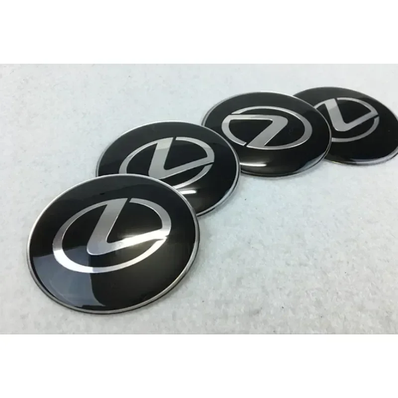 60MM Wheel center hubcap sticker for Lexus NX200T ES250 ES300 ES350 RX350 RX400 GX300 IS300 IS400 car sticker decals accessories