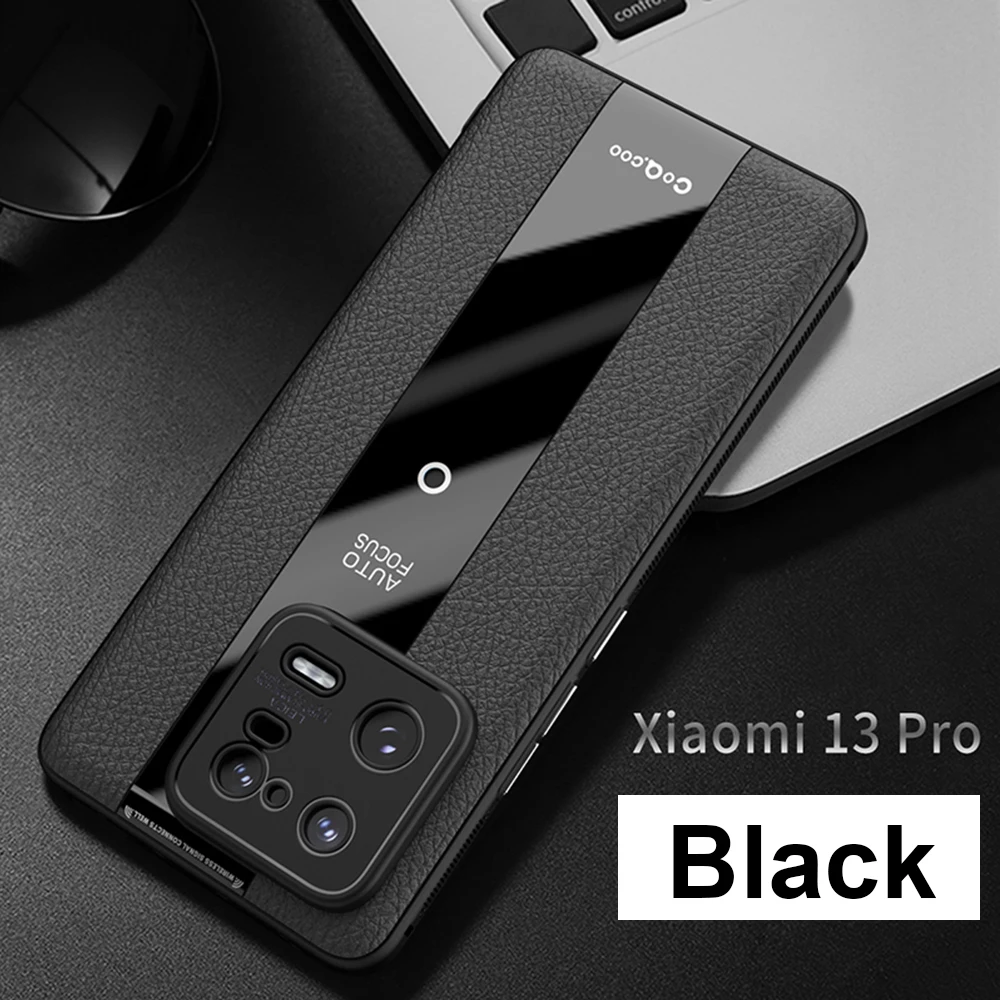 Mi13 Luxury Litchi Veins Silicone Phone Case For Xiaomi Mi 13 Pro Ultra thin Painting TPU Cover Coque For Xiaomi Mi13Pro Casing