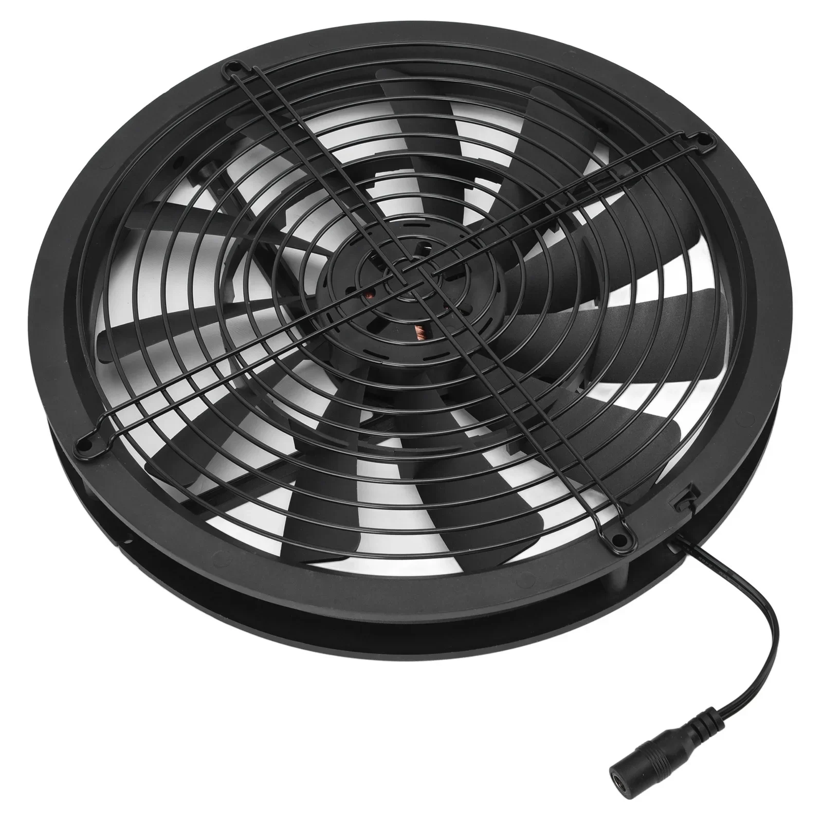 100W Solar Panel Fan Kit  Waterproof Round Exhaust Ventilation Fan for Chicken Coop Greenhouse Shed Energy Saving Quiet Cooling