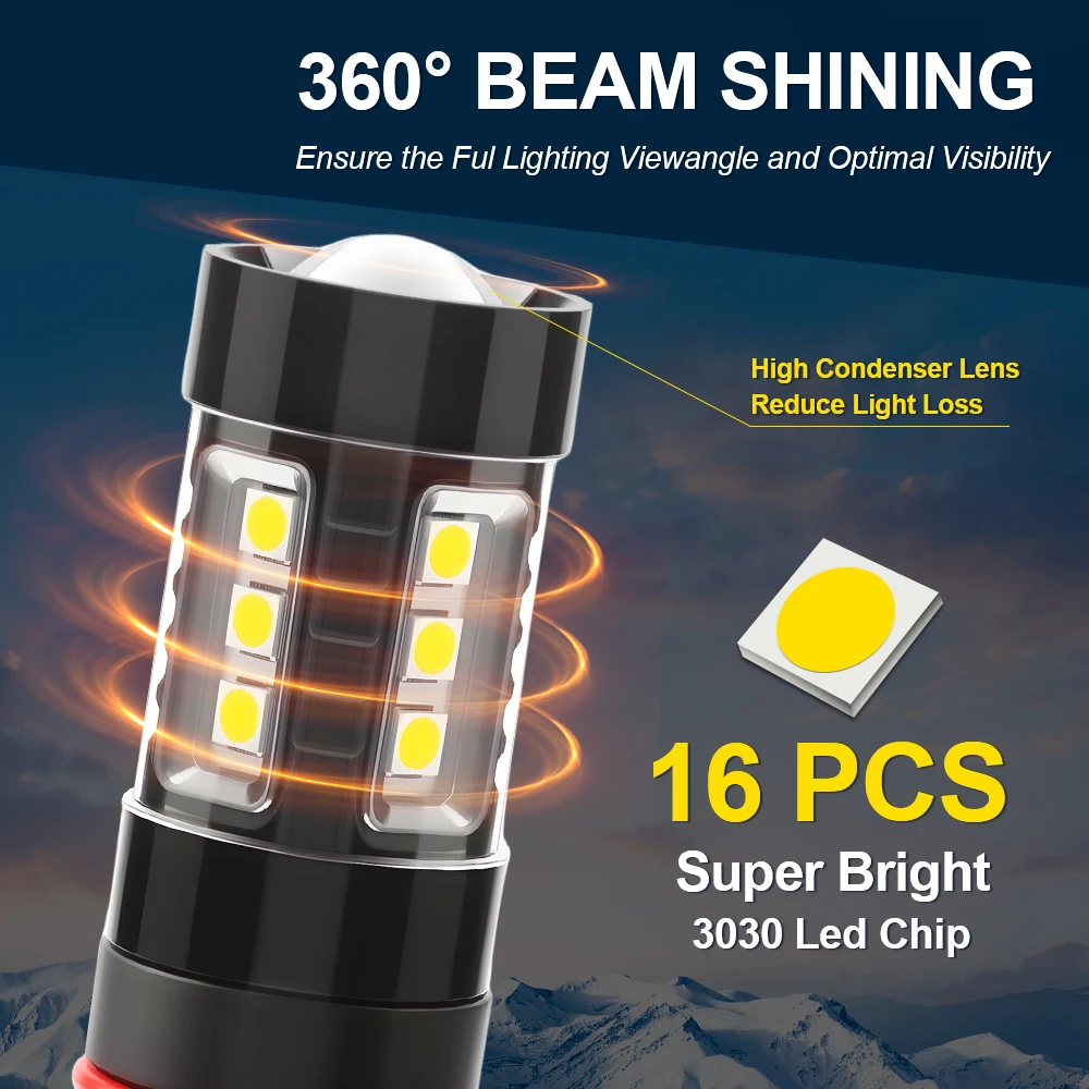 2Pcs LED �ְ� ���� �� Canbus P13W DLR ���� DayLight 6000K For Audi A4 Q5 2008 2009 2010 2011 2012 �÷��� �� �÷���