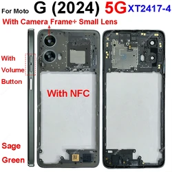 LCD Front Frame Bezel Plate Middle Frame Housing Replacement (G (2024) Green - NFC)