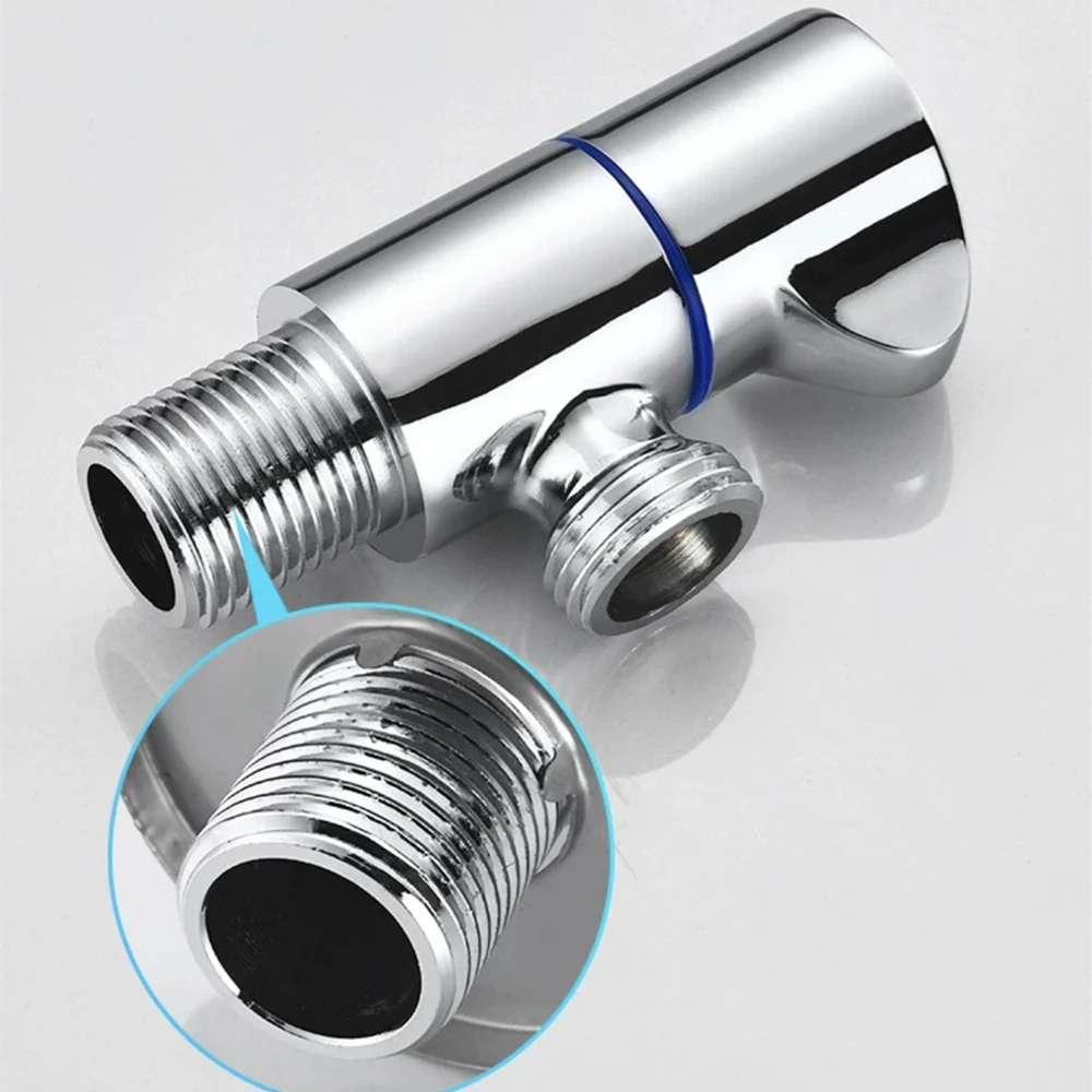 Angle Filling Valve Faucets Stainless Steel Kitchen Cold Hot Mixer Tap Bathroom Accessories Standard G1/2 Threaded