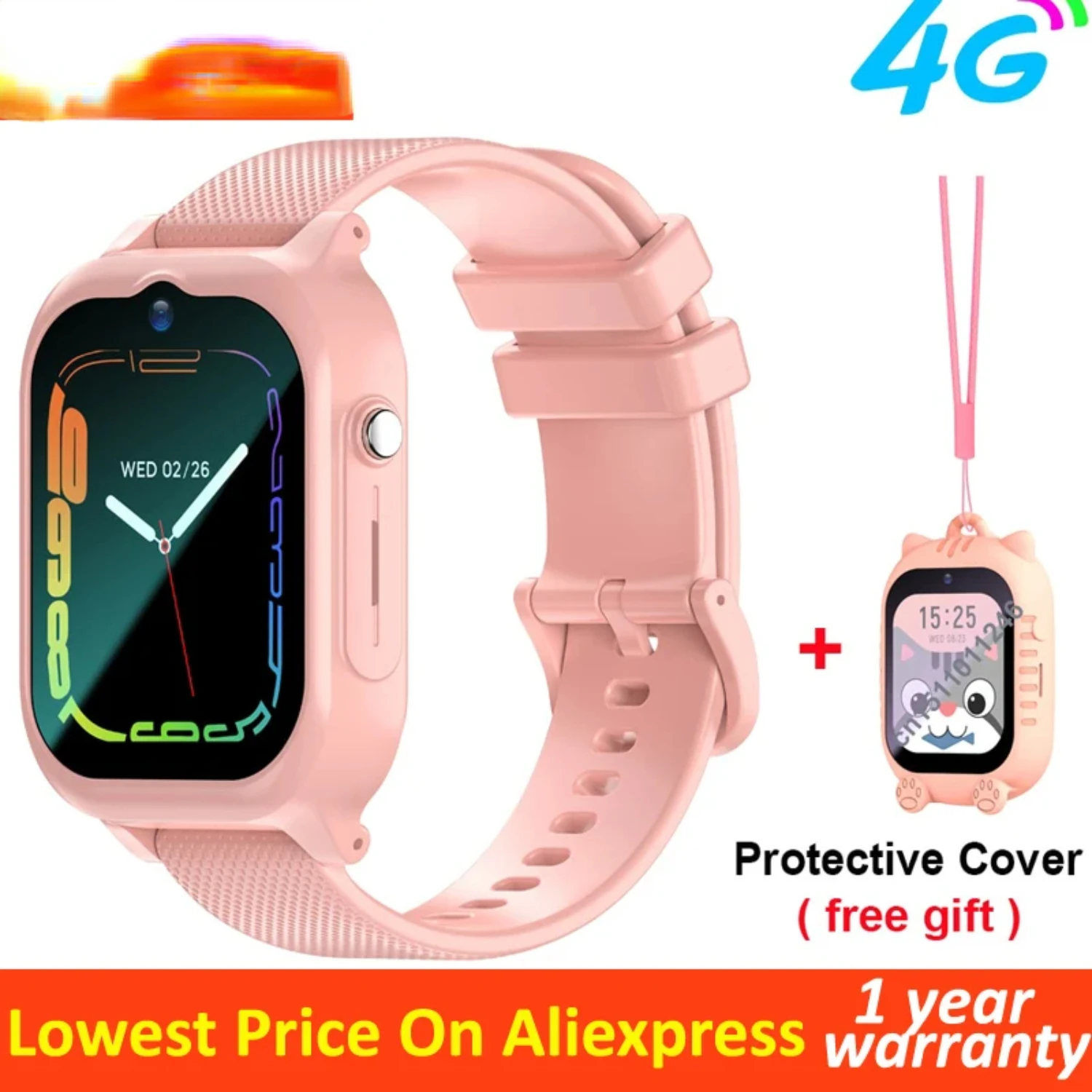 K26 4G Smart Watch GPS WIFI Video Call SOS Child Smartwatch Camera Tracker Location Phone Watch Boys Girls Gifts