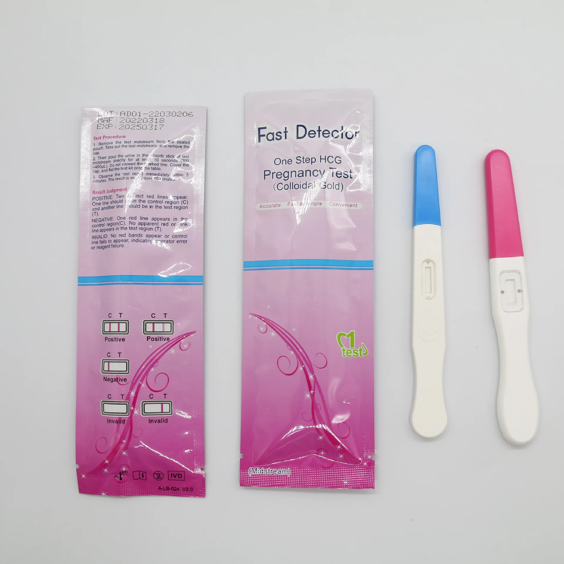 1pc Early Pregnancy Test Pen One Step Rapid HCG Urine Measuring Kit For Home Adult Women Expect A Baby Over 99% Accuracy