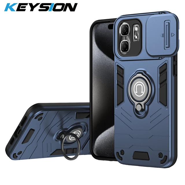 Keysion Shockproof Armor Case For Infinix Hot 50i Silicone Pc Slide Camera Protection Ring Stand Phone.jpg