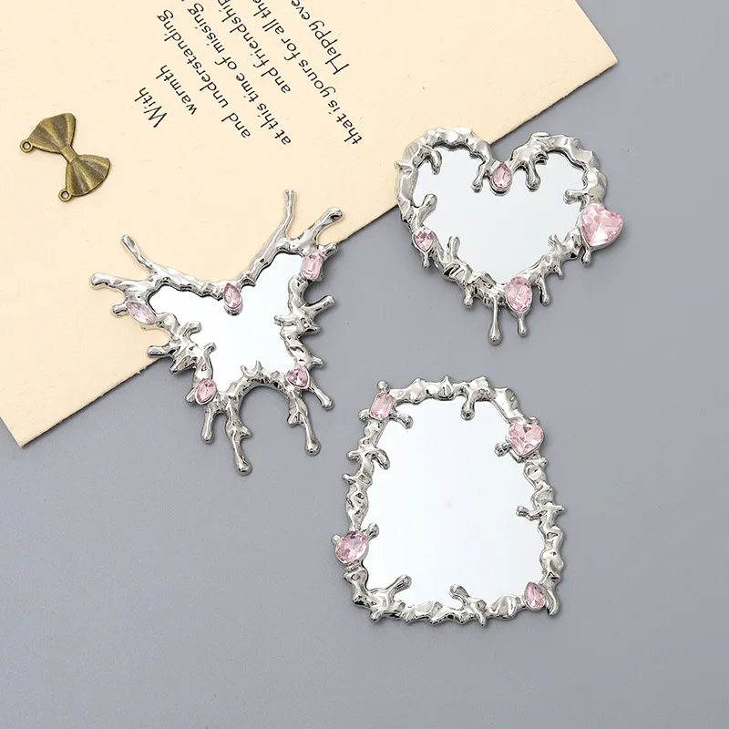 

Новые аксессуары для рукоделия, металлические жидкие капли воды, зеркало для макияжа