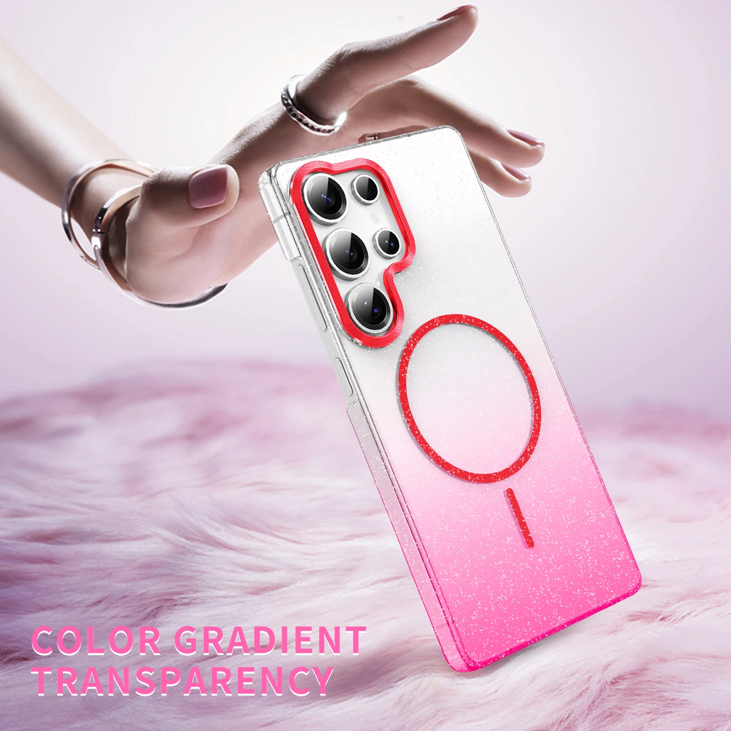 Luxury Bling Glitter Wireless Charging Case