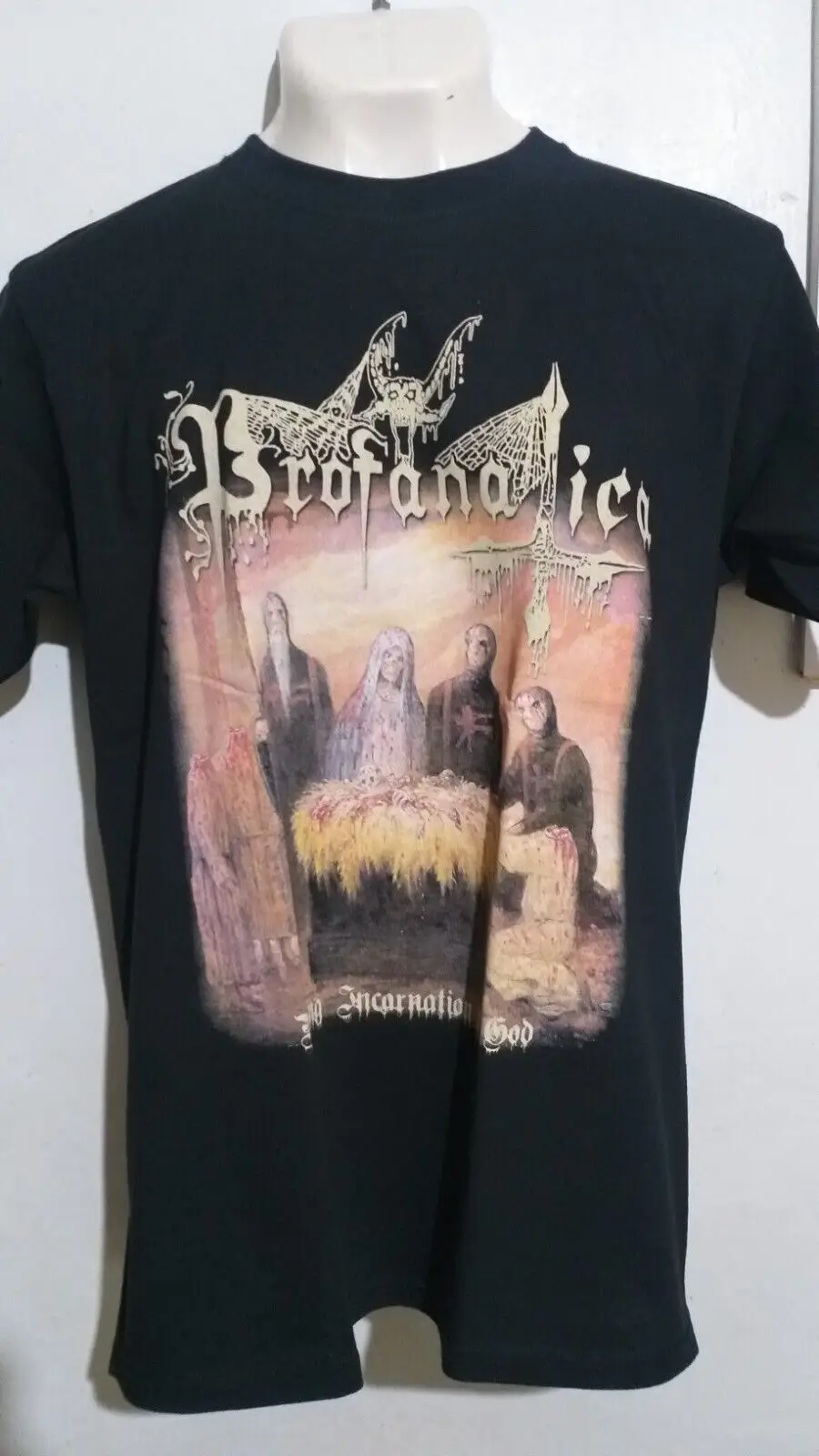 Profanatica, поглощающий воплощение, Бог, футболка, черный металл, вон, боасфемия, архия, Коза