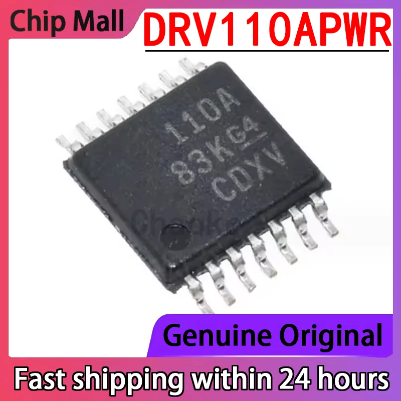 

2 шт. новый оригинальный DRV110APWR трафаретная печать 110A TSSOP14 330mA 15В чип привода двигателя