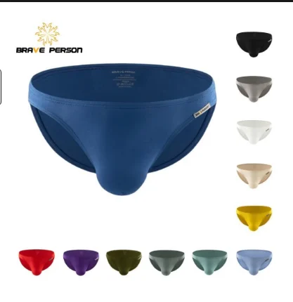 Men Underwear Slip Taille Basse Pour Homme Couleur Unie Confortable Respirant