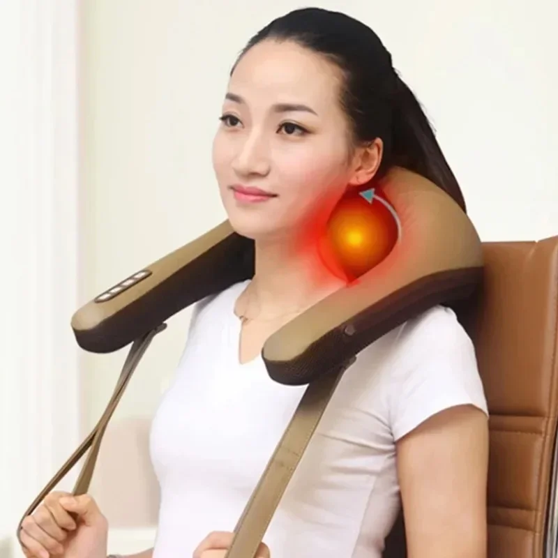 OEM 등 목 베개, 어깨 근육 전기 목 마사지기