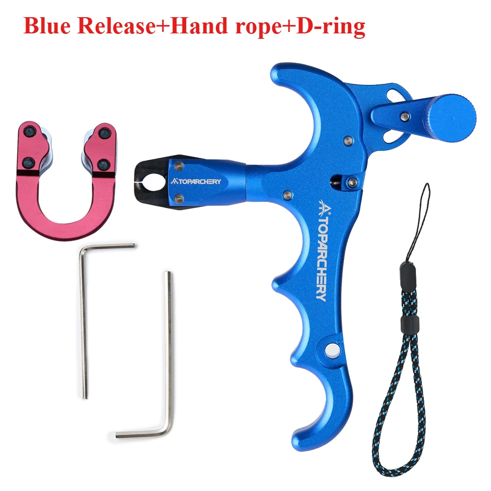 Premium Adjustable 360° Four-Finger Bow Release Aid