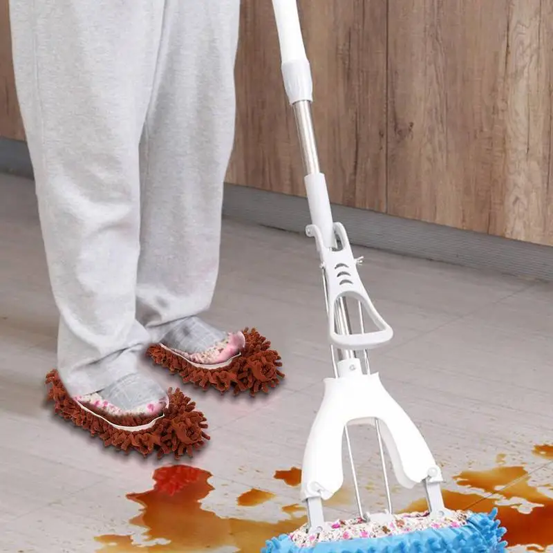 Mopping Slippers House Cleaning Dust Removal Multifunctional Floor Wall Dust Removal Cleaning Feet Shoe Covers Washable Reusable