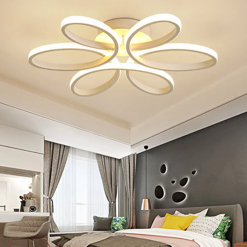 

Modern minimalist flower-shaped LED ceiling lamp home lighting decorative lighting children's room bedroom lamp ZP5131724