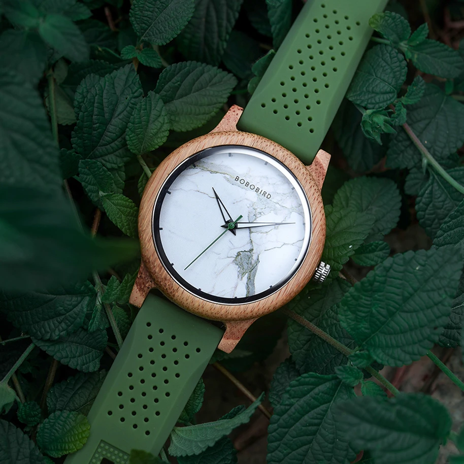 Men's Watches BOBO BIRD Bamboo Wood Casual Wrist Watch for Men Gift Box Packing Customized Dropshipping 5