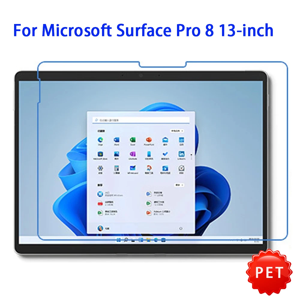 

New 5PCS/Lot PET CLEAR Ultra Thin Screen Protector For Microsoft Surface Pro 8 13-inch Guard Cover Film