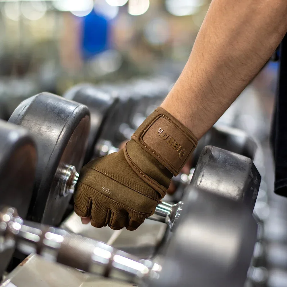 Sport Gloves Weight Lifting Gloves Weightlifting Gloves Half Finger Gym Gloves Weightlifting Dumbbell Training Anti-Slip Fitness Wrist Support Workout Crossfit Exercise