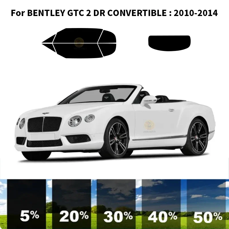 

Precut nanoceramics car UV Window Tint Kit Automotive Window Film For BENTLEY GTC 2 DR CONVERTIBLE 2010-2014