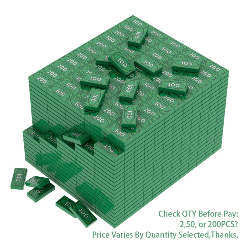 Ultimate Millionaire Money Building Blocks - Kids Pretend Play & Souvenir Gift Set