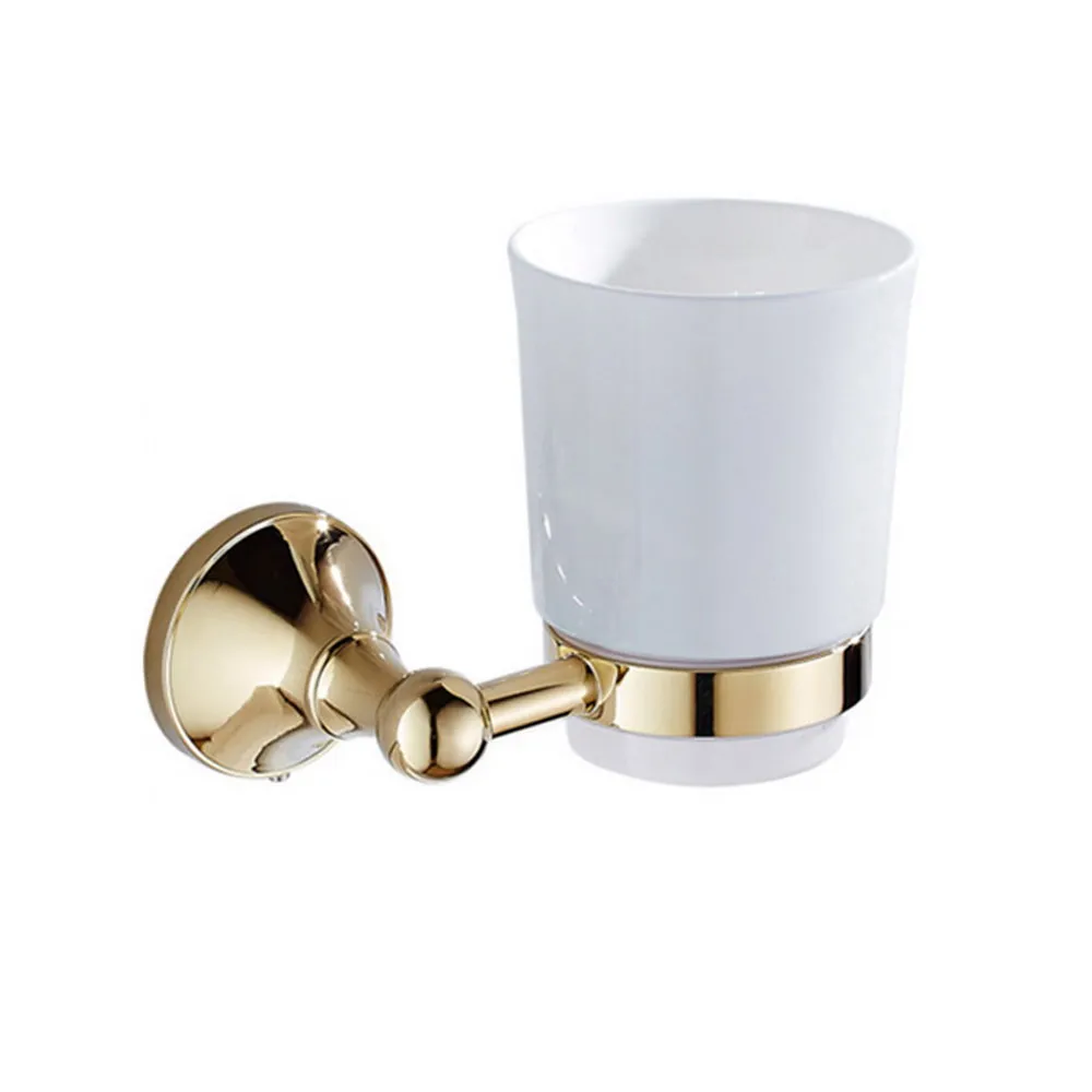 Luxury Gold Color Brass Wall Mounted Bathroom Accessories Set Towel Bar Soap Dish Robe Hook Toilet Paper Holder azh114