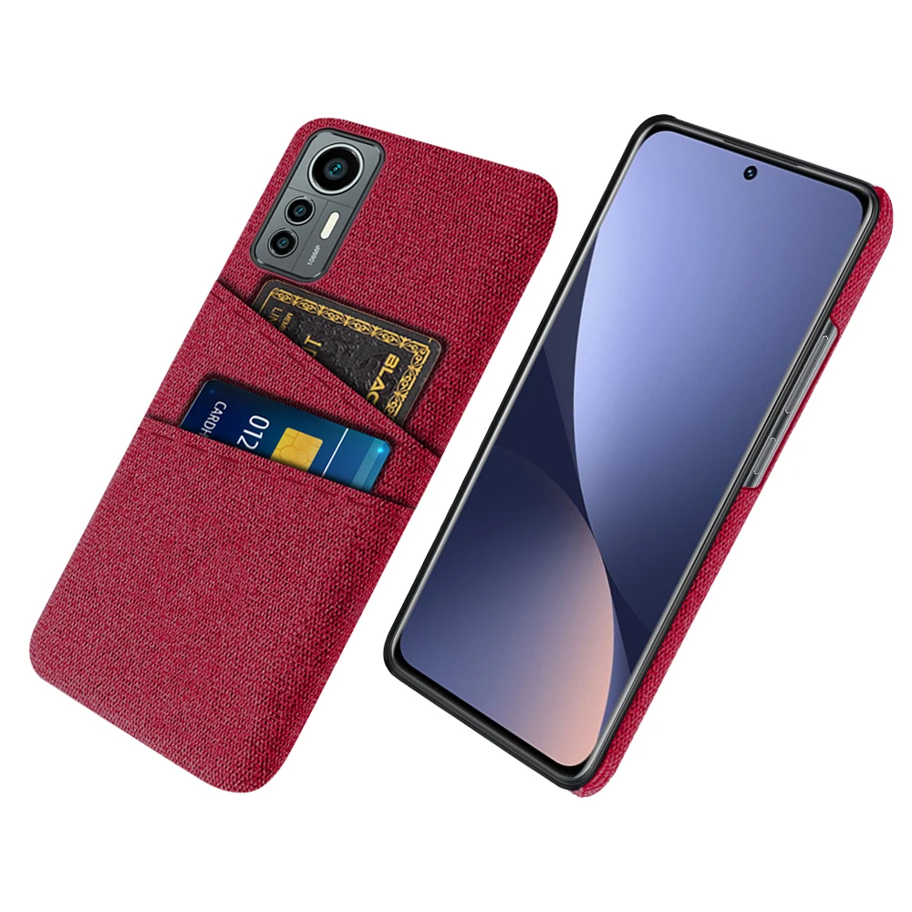 Чехол с картой для Xiaomi 12 Lite, тканевый чехол для телефона с двумя ...
