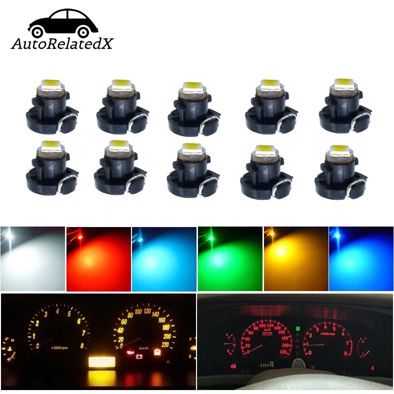 10x T3 Led 3528 Smd Car Cluster Gauges Dashboard Instruments Panel
