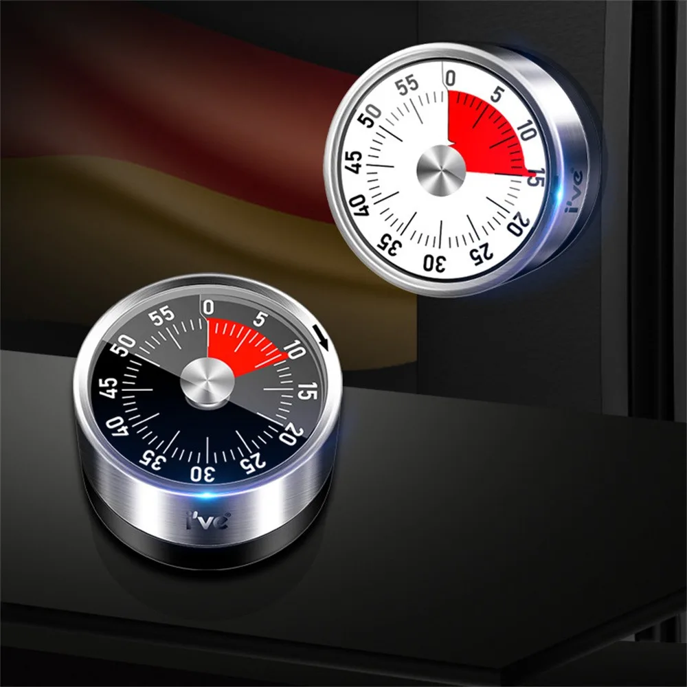 Description Picture 4 of item1pc Visual Timer Mechanical Countdown Timers Kitchen Classroom Baking Clock For Teaching Meeting Cookin Working