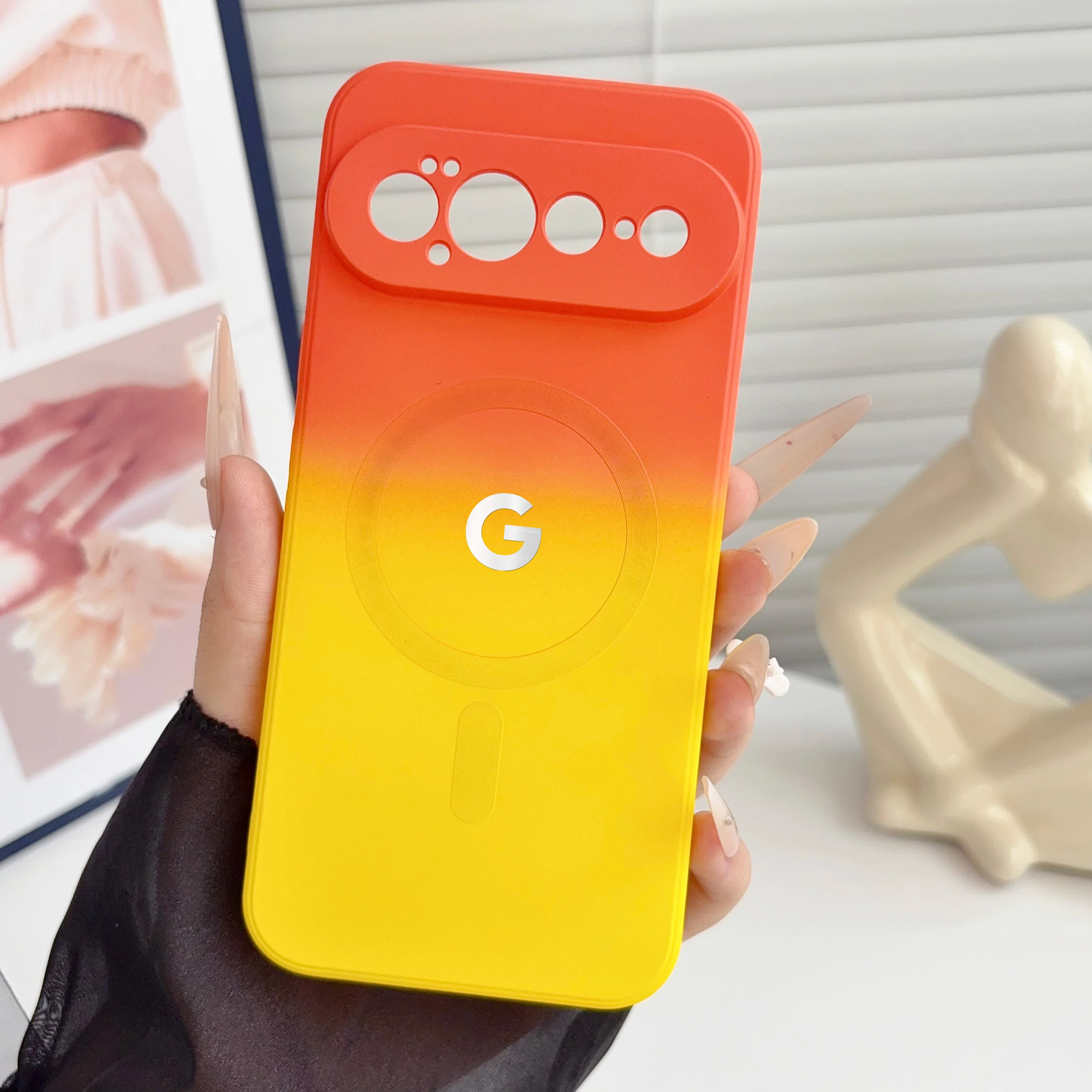 Gradient Colorful Phone Case with Magsafe Charging and Lens Protection