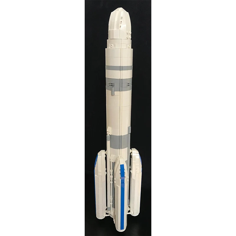 Moc [Saturn V Scale] Spacex Falcon 1 E Esa Arianespace Ariane 6 Space Combat Transport Rocket Building Block Set Giocattoli Regalo