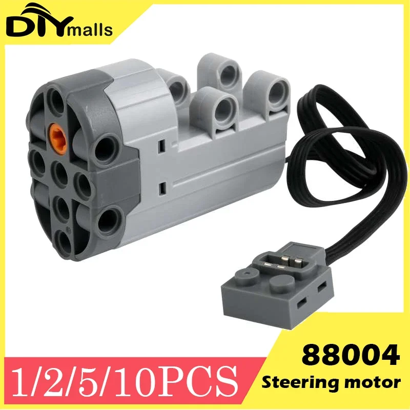 Servo steering motor Power 88004 Functions Technical Parts Compatible with legoeds Building Blocks MOC Brick Power Up Car Truck 1