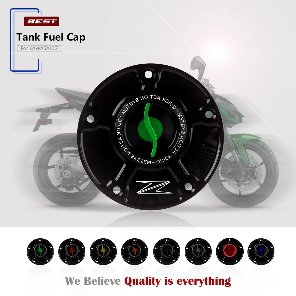 

Motorcycle Accessories New For KAWASAKI ZX-10R / RR Z1000 / SX / R ZZR1400 ZX6R ZX10R RR ER6R CNC Fuel Tank Cap Keyless Oil Gas