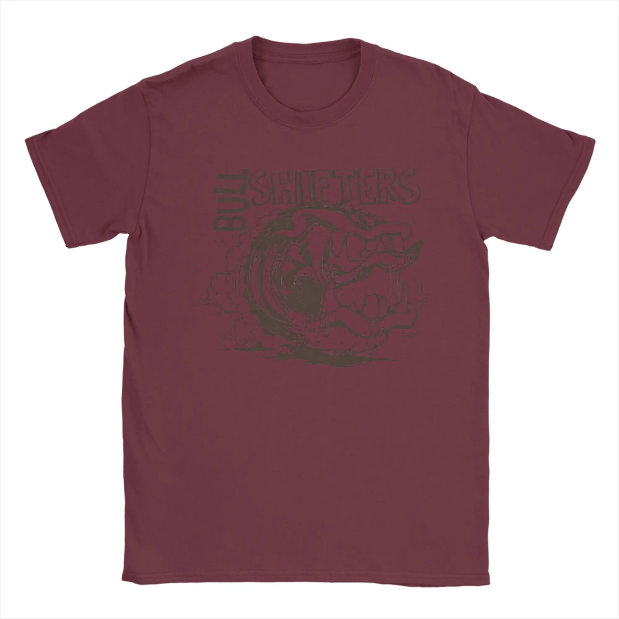 Vintage Bull Shifter Men's Cotton Graphic T-Shirt - Short Sleeve O-Neck Summer Tee