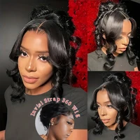 Invisible Drawstring Body Wave 360 hd Lace Front Wig Human Hair 250 Density Hidden Strap 360 Glueless Wigs Upgrade Cap For Woman 1