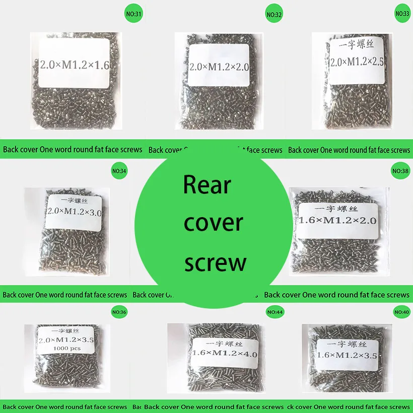 

Watch Back Cover Screws Fat Face Flat Head Screws Round Head Mushroom Head Bottom Cover Screws Various Sizes