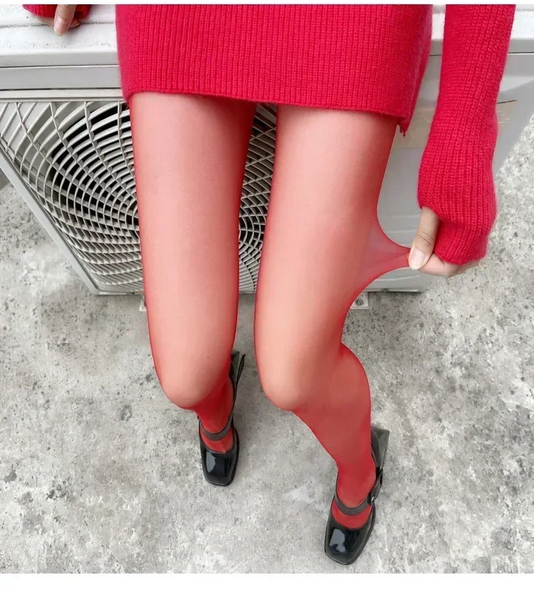 Damenstrumpfhose, schmale Strümpfe, Strumpfhosen, superelastisch, große Leggings, rote Damen-Sexy-Strumpfhose, Frühlings-Herbst-Winter-Strümpfe – Detail 23