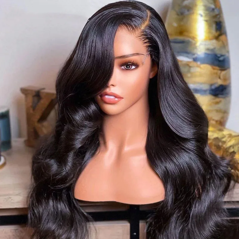 

13x6 Body Wave Lace Front Wig Pre Plucked Glueless Hair Wig Brazilian 360 Hd Transparent Lace Frontal Wigs For Women Human Hair