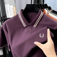 Polo brodé exquis 100 % coton, respirant, confortable pour homme, idéal pour le quotidien et les trajets – Nouvelle collection 2026, article très tendance 3