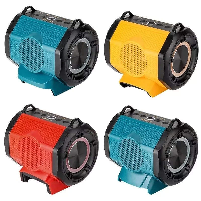 Bluetooth Speaker For Milwaukee/Makita/Dewalt/Bosch 18V 20V Battery With USB Typ