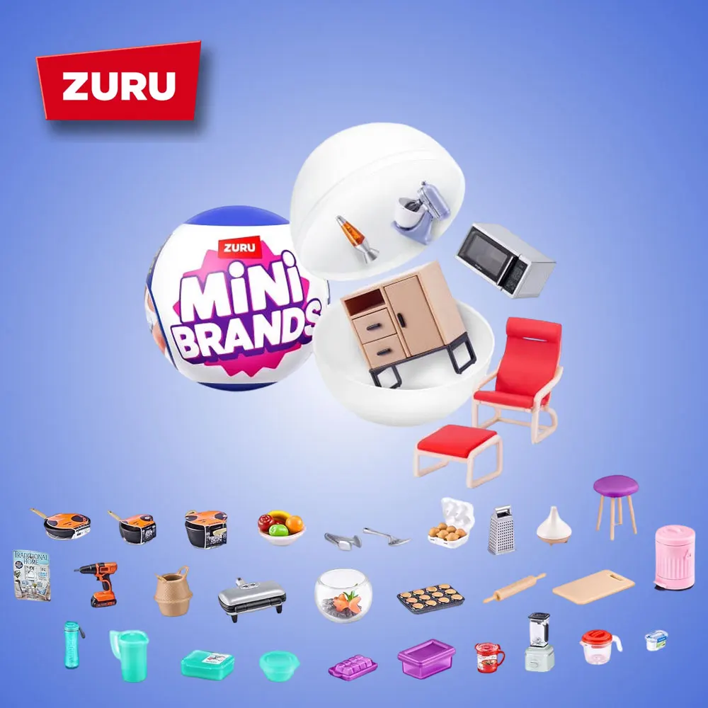 주루 5 서프라이즈 볼 미니 브랜드 홈 캡슐 시리즈 미스터리 박스 미니 하우스 컬렉션 아트워크 선물 어린이 장난감 랜덤 1개