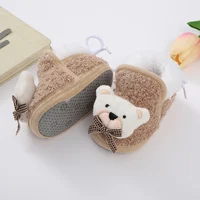 Winter Baby Shoes Boys Girls Booties Warm Cartoon Animal Toddler Cotton Walking Shoes Infant Soft Anti-slip Newborn Crib Shoes 2