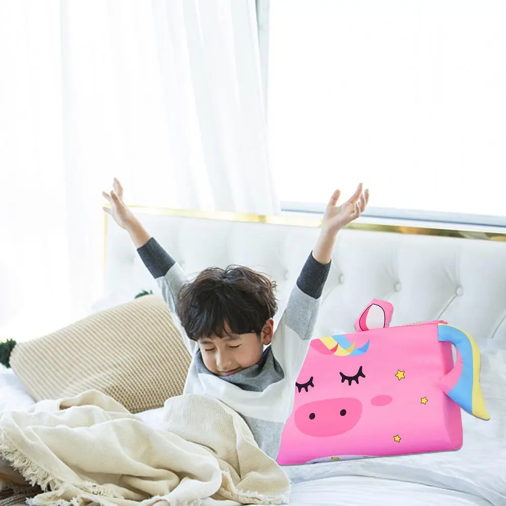 Description Picture 2 of itemSmall Toddler Pillow Breathable Cartoon Kids Pillow Ergonomic Crib Pillow For Better Neck Support Cooling Travel Pillow For