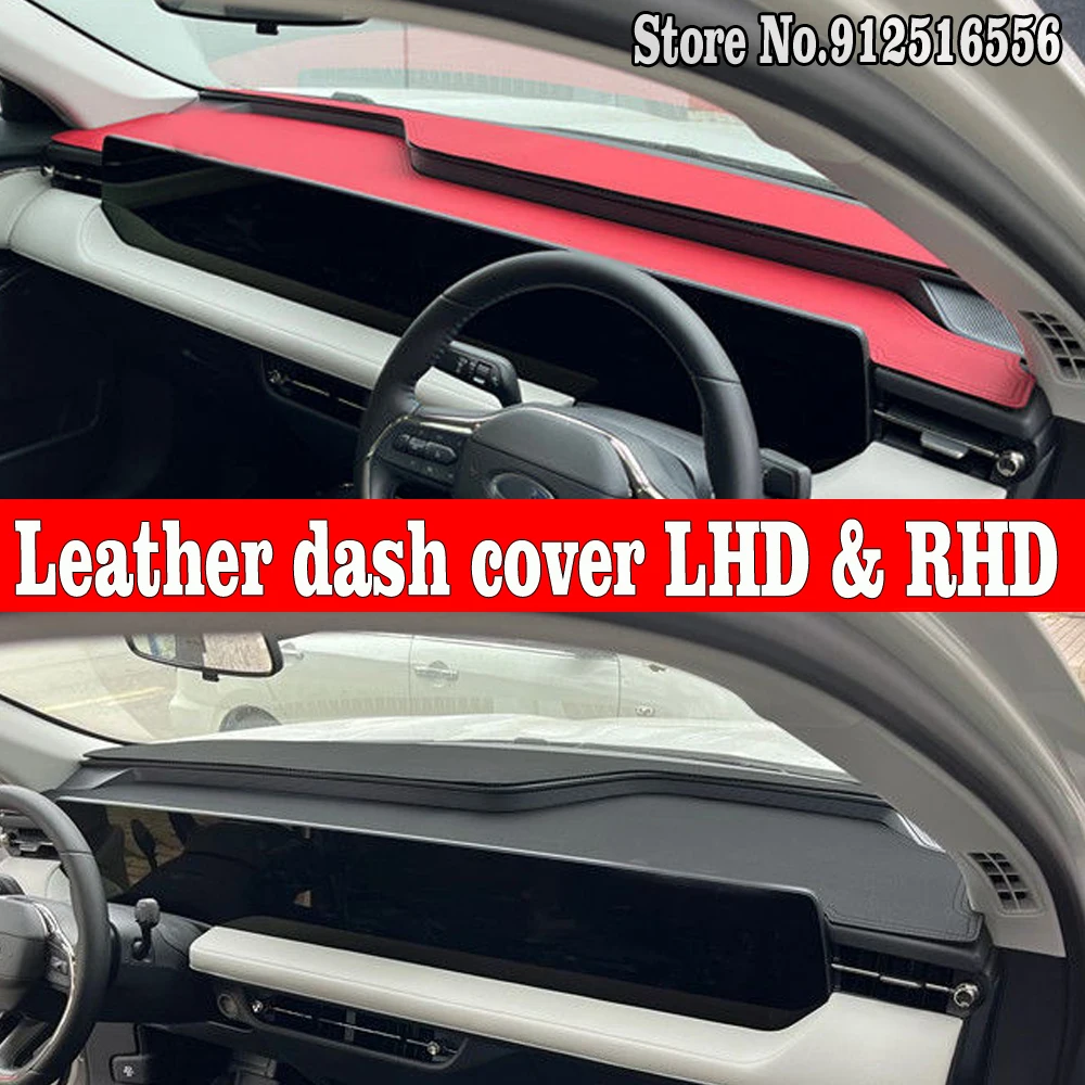 

Car Accessories Leather Dashmat Dash Mat Pad Dashboard Cover Carpet Instrument Panel For Ford Evos EcoBoost 245 ST 2022 2023