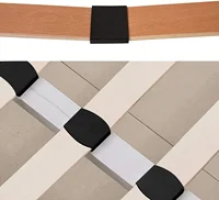 20 шт., 55x9 мм, комплект держателей для listew кровати, центральные колпачки, черные торцевые заглушки, держатели, основание кровати, пластиковый разъем, мебельные аксессуары — изображение 2