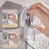 No-Drill Clear Wall Caddy, Light Luxury Style Glacier Pattern Suction Cup Shelf, Drill-Free, Removable, Multifunctional Triangle 4