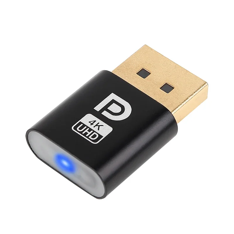 

4K вилка-пустышка Displayport DP Виртуальный адаптер дисплея EDID Безголовый эмулятор призрака настольные аксессуары для ПК видеокарты