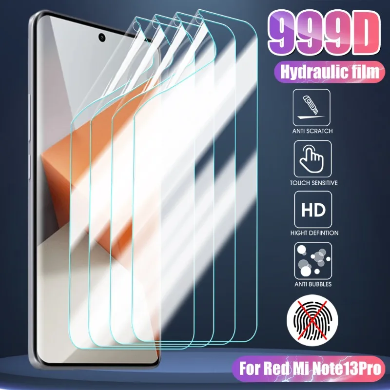 

1/5 шт., Гидрогелевая Защитная пленка для Xiaomi Redmi Note 13 Pro