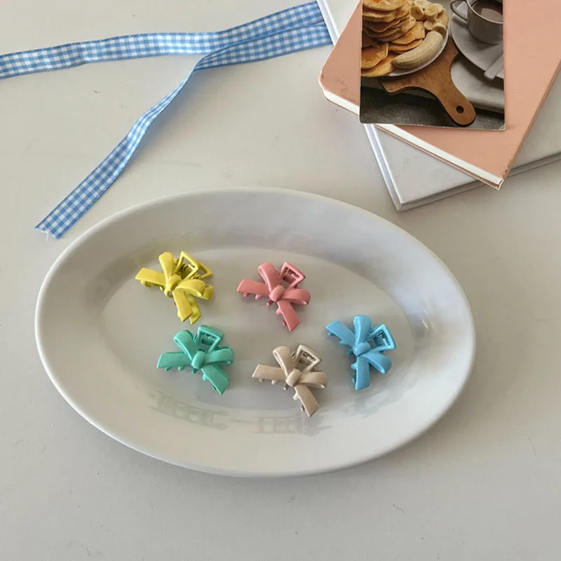 

5pcs Korean Cute Butterfly Knot Hair Claw INS Metal Candy Colorful Bow Knot Small Hairpin Colorful Fragmented Hair Accessory