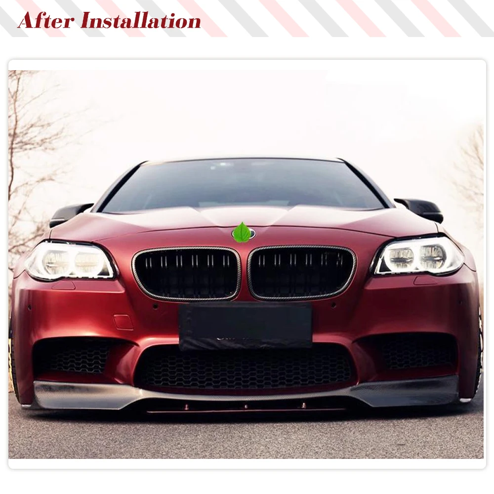 BMW 5シリーズF10F11 m5 2012-2016用の純正カーボンファイバーバンパー,フロントバンパーブレード,スポイラー  AliExpress